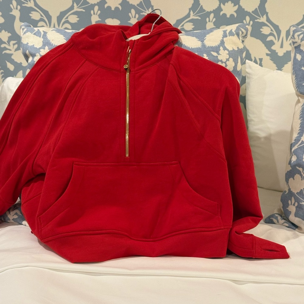 Lululemon Athletica Red Half-Zip Hoodie
